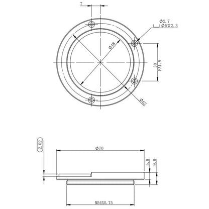 Adapter Adaptador M54 para cajón de filtro