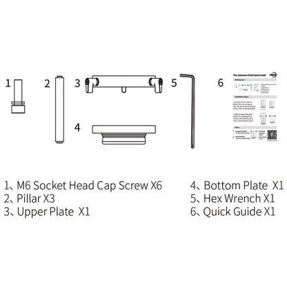 Alargador de mástil PE160 para AM5 / AM3