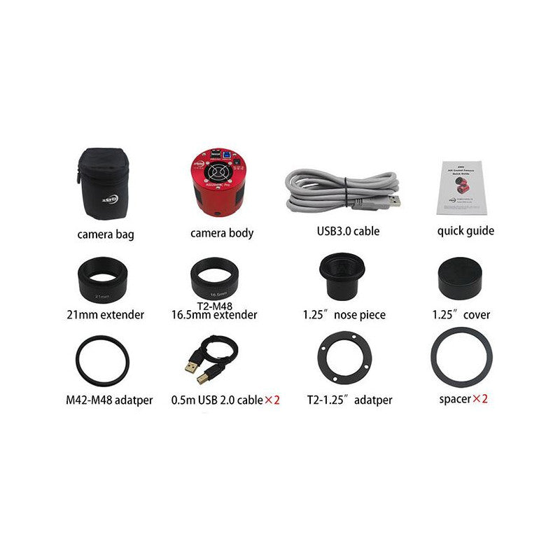 Câmara a cores profissional ASI183MC – Astro Telescopios