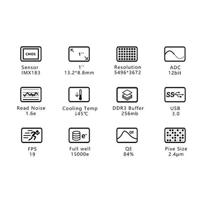 ASI 183 MM Pro Mono Camera