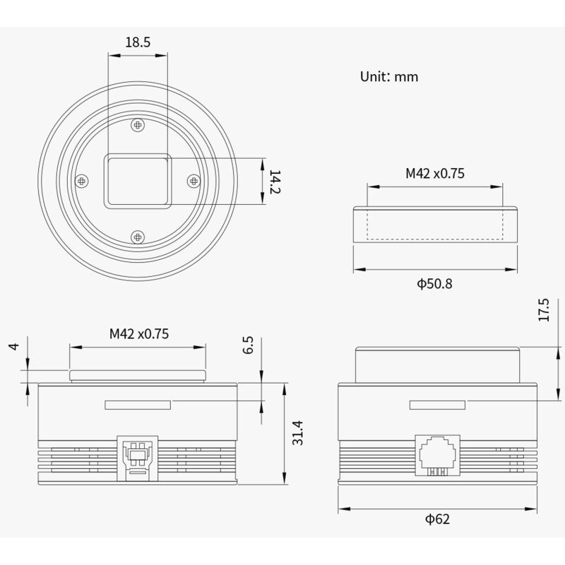 Cámara ASI 432 MM Mono