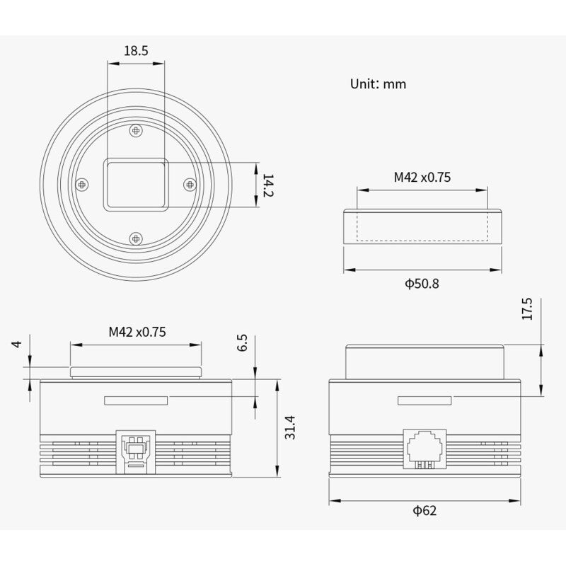 Cámara ASI 585 MC Color