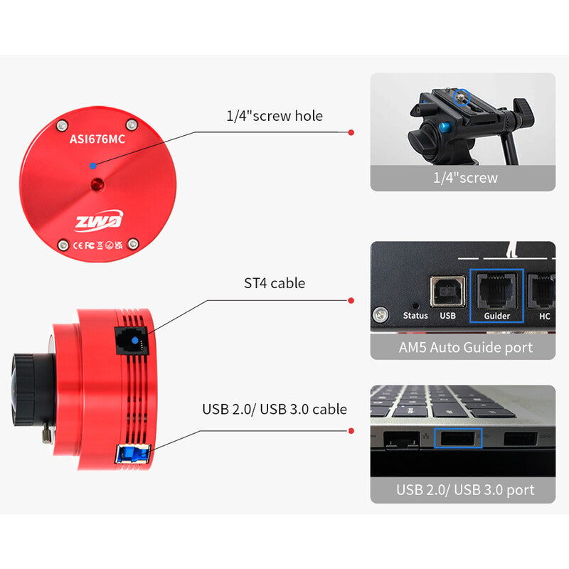 Cámara ASI 676 MC Color