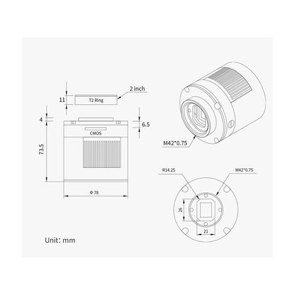 ASI 992 MM Pro SWIR Mono Camera