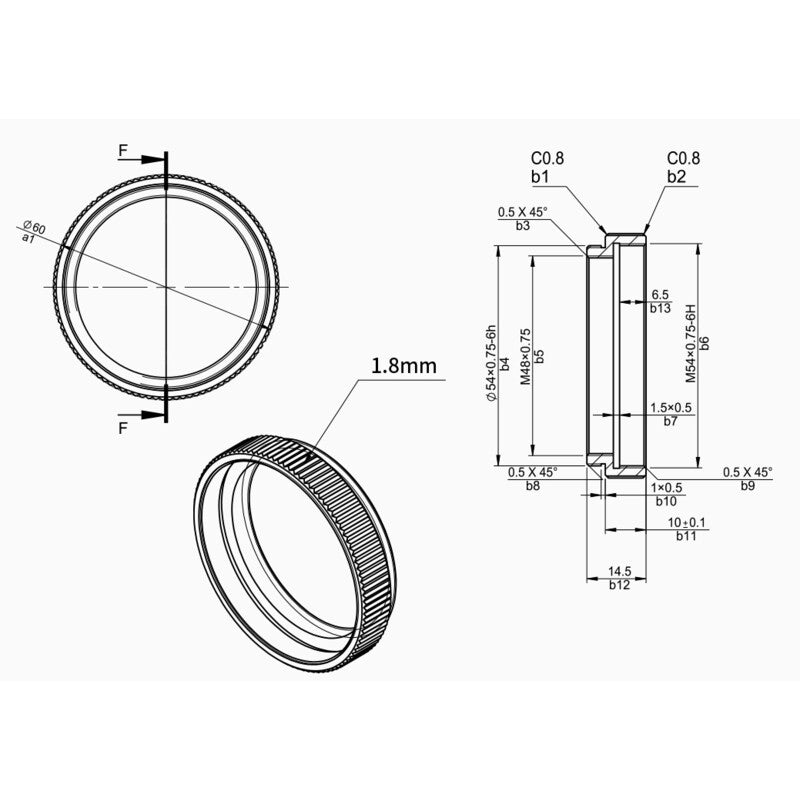 Manguito de extensión 10 mm M54