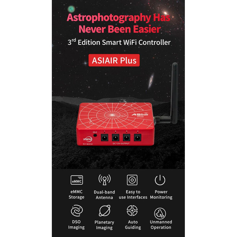 Ordenador astrofotográfico ASIAIR PLUS (32GB)