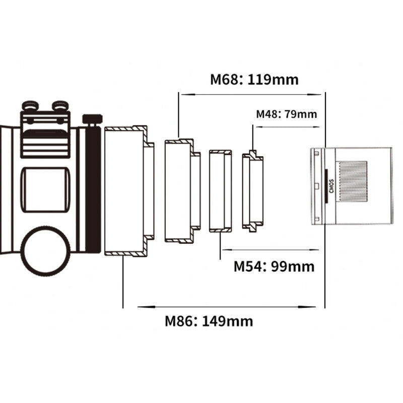 Telescopio refractor APO 107/749 FF107