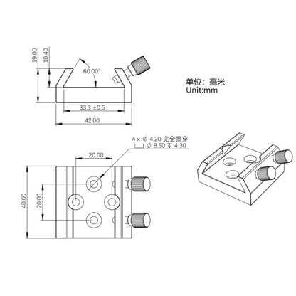 Zapata para buscadores ZWO