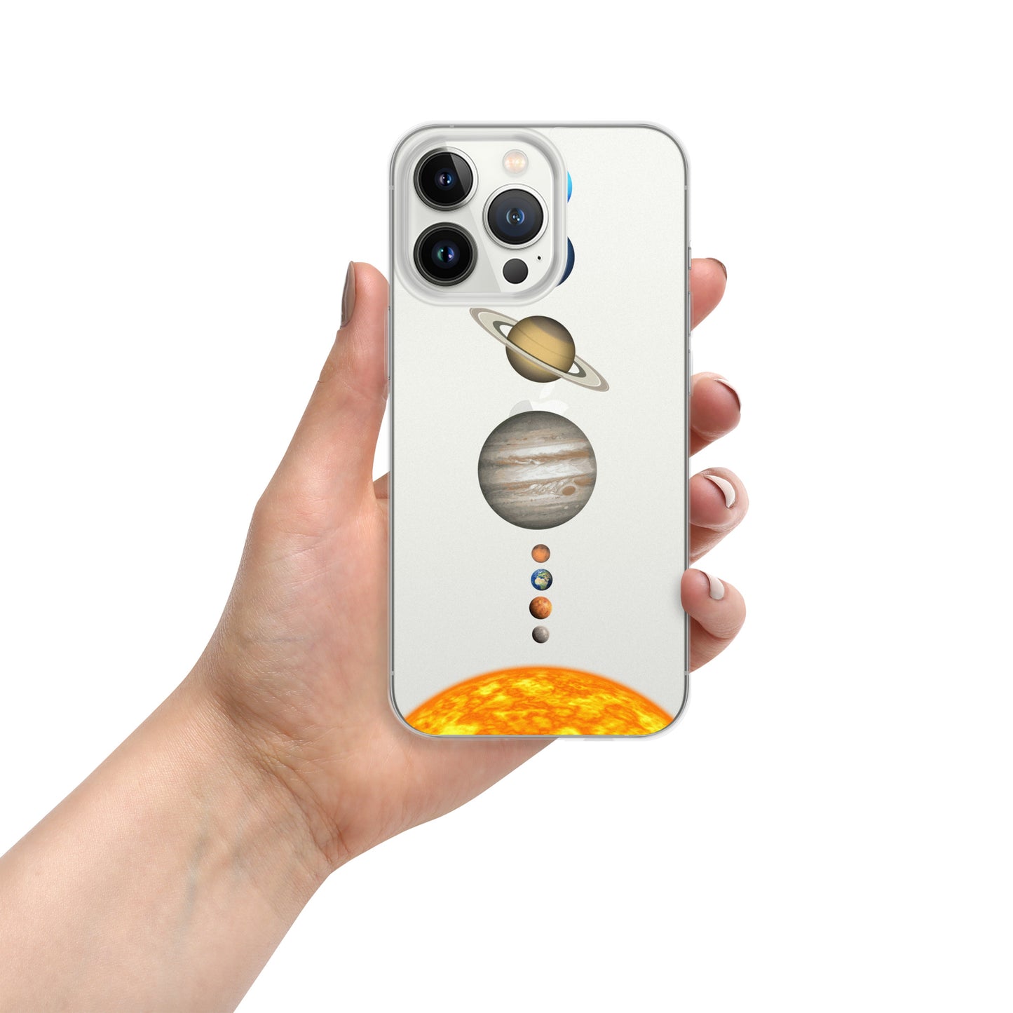 Funda transparente para iPhone® Sistema Solar