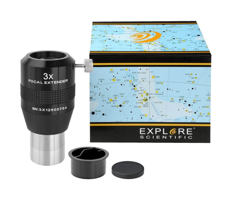 EXPLORE SCIENTIFIC Teleconvertidor 3x 31.7mm/1.25"