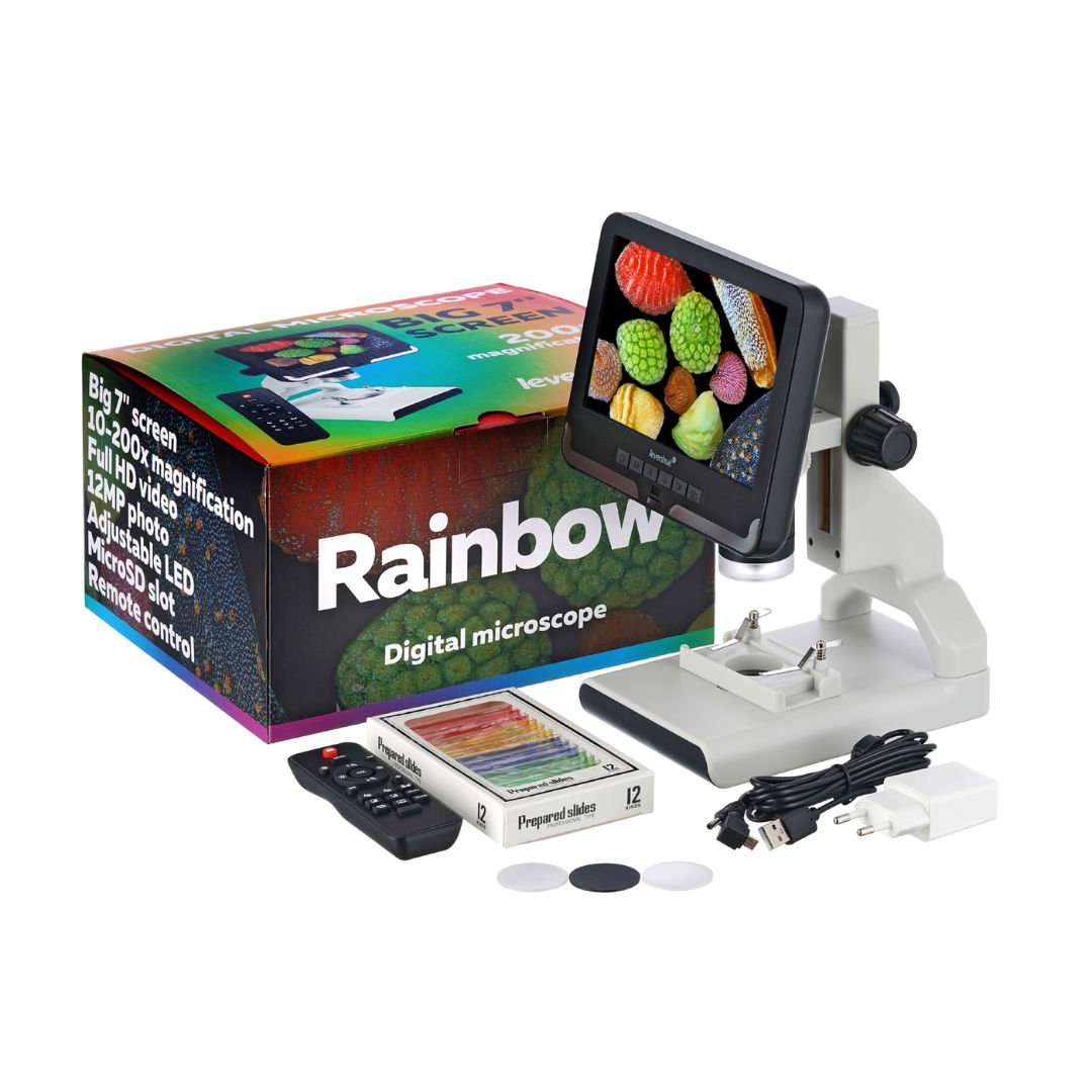 Microscopio digital Levenhuk Rainbow DM700 LCD