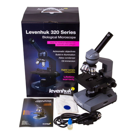 Microscopio monocular biológico Levenhuk 320 BASE