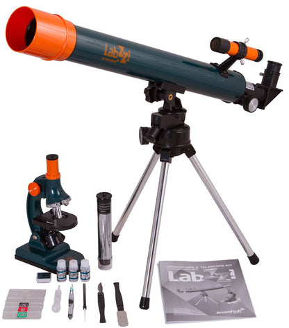 Conjunto de microscopio y telescopio LabZZ MT2